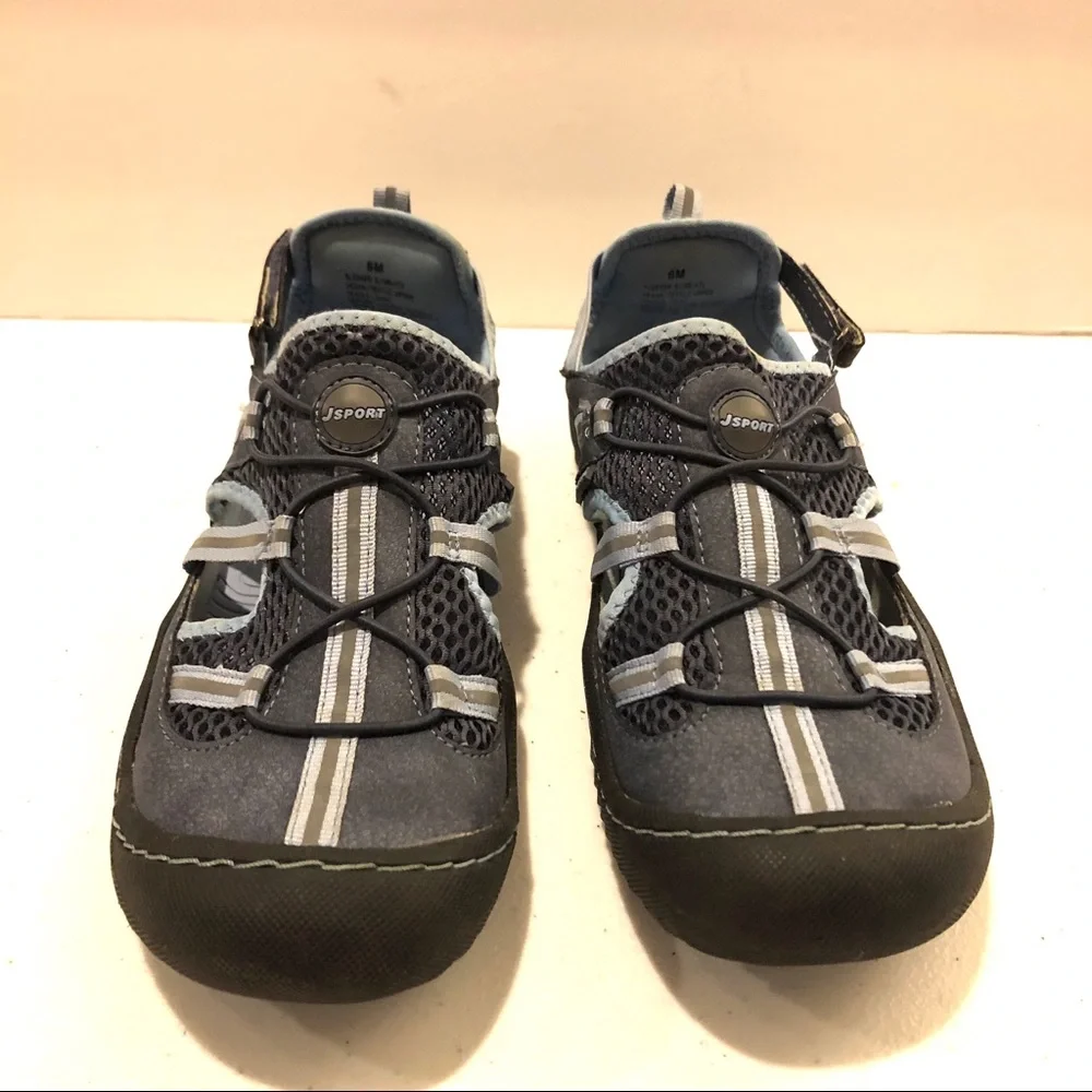 JSport by Jambu Bleeker All-Terrain Shoe Size 6.  Navy and light blue. - Picture 2 of 8